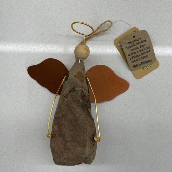 Natural Drift Wood Angel Ornament - Picture 5 of 5